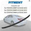 Rear Spoiler JDM Sport Style for Toyota Camry LE SE XLE 2012-14 Trunk Wing