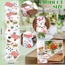 Preboun 2 Pcs Wonderland Tea Party Decoration 12 72 Inches Poker Linen Table Runner Wonderland Decorations for Game Playing Birthday Halloween Party Favor Decoration
