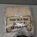 VitalCozy 4 Pcs Fleece Baby Blankets for Boys Girls 3D Soft Plush Warm Baby Receiving Blankets 30" x 40" Cozy Fluffy Infant Toddler Newborn Swaddling Blanket for Crib Nursery Bed(Khaki Set)