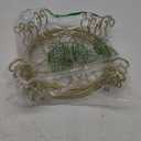 Metal pot holder, heavy-duty pot holder, indoor and outdoor rust proof metal pot container circular holder, home and garden decoration display stand (3-piece set in black)