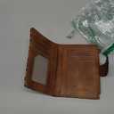 CLUCI Small Wallet for Women Leather Slim Womens Wallet Bifold Multi Card Holder Organizer Designer with Removable ID Window (Leopard)