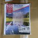 Sheet Protectors 100 Pack | Fits 8.5x11 Paper & 3-Ring Binders | Glare-Reducing Textured Surface with Reinforced Edges | Acid-Free Top-Loading for Home, School & Office