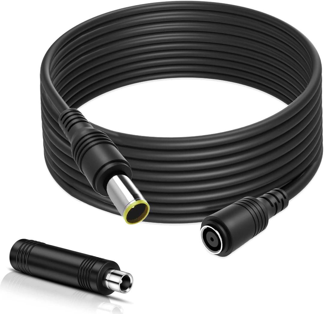 20Ft 14AWG Extension Cable,DC8mm Extension Cable with DC7909 to DC8020 Adapter connectors, fit for Most Below 200W Solar Panel and Jackery Explorer 1000/500/300/240/1500/2000 Portable Power Station