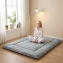 XICIKIN 2.5" Japanese Floor Mattress, Japanese Futon Mattress, Queen（80" x 60"）