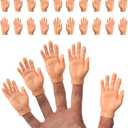 Finger Hands  20 Pack - Premium Rubber Little Tiny Finger Hands  Fun and Realistic Design  Ideal for Puppet Show, Gag Present, Fun for All Kids!