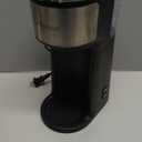 K Cup Coffee Maker, Single Serve coffee machine or Ground Coffee Machine 2 in 1, 6 to 14 Oz Brew Sizes, Mini One Cup Coffee Maker with Self cleaning Function, Fits Travel Mug (Black)