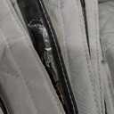 MAGZO Magnetic Thermal Insulated Door Curtain with Perspective Window, Fits 36" x 80" Door, Made of Oxford&Cotton, Insulation Cover Blanket for Winter/Sliding Glass/Patio Doors, Keep Cold Out, Grey (Gray)