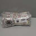 3 x Dokotoo Women's Casual V Neck Easel Floral Print Long Sleeve Blouses Smocked Button Down Shirts Bohemian Top (S)