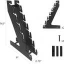 Hat Rack for Wall, Hat Stand for Baseball Caps 2 Pack, Wooden Cap Holder Organizer for Wall, Black