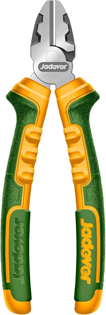 6-Inch High Leverage Side Cutting Pliers, High Leverage Diagonal Pliers with Deburring Function, 30% Labor Saving, Black Polished