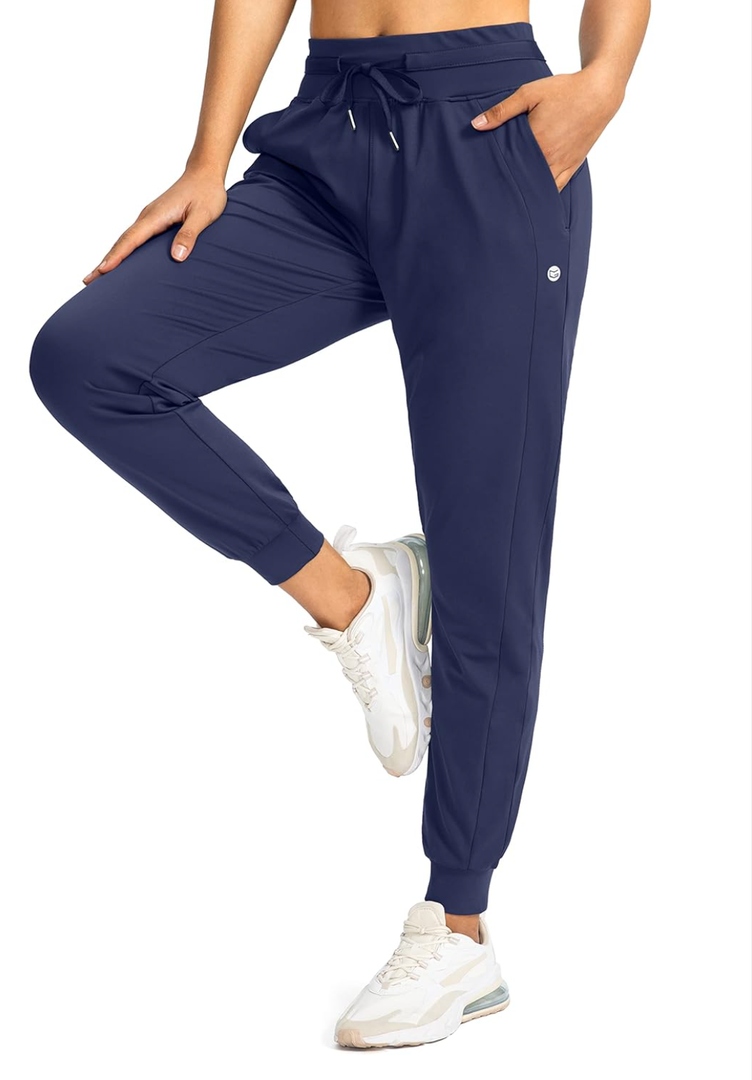 G Gradual Women's Joggers Pants with Zipper Pockets High Waisted Athletic Tapered Sweatpants for Women Workout,  Xl