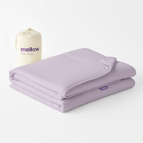 Mellow Cloud Cold Cooling Comforter for Hot Sleepers — Dual-Sided Arctic Silk & CloudKnit, Lightweight Summer Quilt, Built-in Duvet, Machine Washable, Full/Queen, Lavender