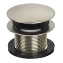Westbrass A398R-07 1-1/2" NPSM Coarse Thread Mushroom Tip-Toe Bathtub Drain Stopper, Satin Nickel