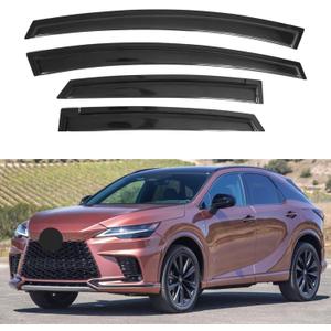IG Window Visors Fit for 2023-2026 Lexus RX350 RX350h RX500h, Out-Channel Rain Guards Vent Wind Deflectors 4PC, Car Accessories for 23-26 Lexus RX Series