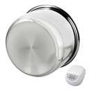 10 Cup Rice Cooker Inner Pot Compatible with Tiger JBV-A18U-W, Non-Stick 304 Stainless Steel Replacement Bowl, Easy to Clean & Dishwasher Safe