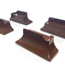 Stander Recliner Risers, NonSlip Chair Lifters for Adults, Seniors, and Elderly, Low Profile Seat Raiser for Sitting and Standing Assistance, Compatible with Wooden Base Recliners, Set of 4, Brown