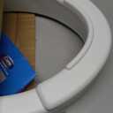 Carex Elongated Hinged Toilet Seat Riser, Adds 3.5 Inches of Height to Toilet, 300 Pound Weight Capacity, Raised Toilet Seat