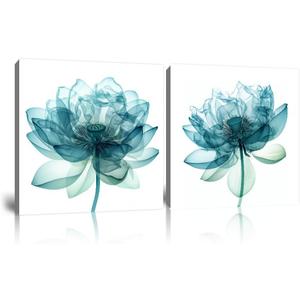 Pankila Lotus Wall Art Blue Floral Pictures Lotus Flower Canvas Wall Decor Blooming Botanical Poster Print for Girls Room Living Room Bathroom Home Decorations Framed Artwork (12''W x 12''H x 2) (Blue and black) Pankila Lotus Wall Art Blue Floral Pictures Lotus Flower Canvas Wall Decor Blooming Botanical Poster Print for Girls Room Living Room Bathroom Home Decorations Framed Artwork (12''W x 12''H x 2) (Blue and black)