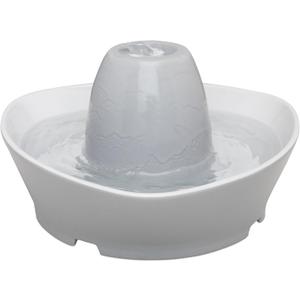 PetSafe Ceramic Pet Fountain for Cats and Small Dogs 60 Oz Water Capacity Whisper-Quiet Water Flow Great for Shy or Timid Pets Fresh, Filtered Water, Creekside