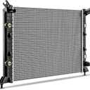 DWVO Radiator Compatible with 2011 2012 2013 2014 2015 2016 2017 2018 2019 Chevrolet Silverado 2500 HD 3500 HD 2011-2019 GMC Sierra 2500 HD 3500 HD 6.0L V8 CU13301