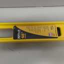 Mayes 10102 Polystyrene 4ft Level, 48 Inch Level Made in the USA, Contractor, Plumber, and Carpenter Tools, Impact Resistant Frame, Three Vials, Accurate to .001 Inch, Wont Scratch Work Surfaces