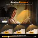 TATAANTY Book Light for Reading at Night- Eye Caring 3 Color Modes&Stepless Dimming LED Book Reading Light,Rechargeable 70 Hrs Lasting Runtime Lightweight Clip-on Book Light for Book Lovers,Deep Black