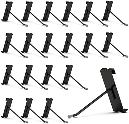 HUHOLE Gridwall Hooks 4 Inch, 50PC Display Hooks for Grid Wall, Hook for Grid Wall Panel, Black