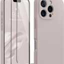 AOTESIER Magnetic for iPhone 16 Pro Case, Compatible with MagSafe[Camera Protection], Food Grade Silicone Case with [2 Screen Protectors], Anti-Scratch Protective Lining, 6.3inch, Natural Titanium