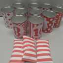 13 Pcs Carnival Can Game Bean Bag Toss Carnival Games with 10 Tin Cans and 3 Bean Bag for Easter Outdoor Family Party Birthday Indoors Outdoors Activities