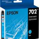 EPSON 702 DURABrite Ultra Ink Standard Capacity Cyan Cartridge (T702220-S) Works with WorkForce Pro WF-3720, 3730, 3733