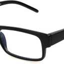 Foster Grant Men's Rick Square Reading Glasses, Magnification Strength: 2.5 x