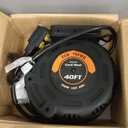 DEWENWILS Retractable Extension Cord Reel, 40FT 10AWG/3C SJTW Heavy Duty Power Cord, 4 Grounded Outlets, 20 Amp Circuit Breaker, 2500W, 180 Swivel Bracket for Ceiling/Wall Mount, ETL Listed