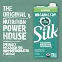Silk Shelf-Stable Organic Soy Milk, Unsweetened, Dairy-Free, Vegan, Non-GMO Project Verified,32 Fl Oz(Pack of 6), BBD: AUG 05, 2026