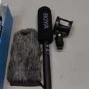 BOYA XLR Microphone, Shotgun Microphone BY-BM6060 with Shockmount Windscreen Mic for Camera DSLR External Condenser Professional Microphones for Video Interview ENG Film