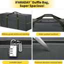 iFARADAY 155L Oversized Duffle Bag - 42 Extra Large Heavy Duty Water Resistant Travel Bag for Camping Moving Storage (Grey)