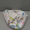 Inflatable Baby Seat for Babies 3 Months & Up, Portable Blow Up Baby Sit Up Chair, Learning to Sit and Feeding Chair for Infants & Toddlers Indoor & Outdoor Use (Tray) (Rainbow with Tray)