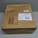 24.5" White Ceramic Table Lamp 3-Way Dimmable Nightstand with White Linen Shade Bedside Lamp for Bedrooms & Living Room Office Reading(Bulb Included)