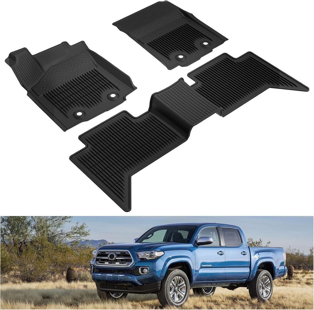 Kiwi Master Floor Mats for 2018-2023 Toyota Tacoma Double Cab Crew Cab