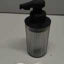 Automatic Soap Dispenser Foaming Touchless: 9oz Black Plastic - Rechargeable Electric Smart Auto Foam Soap Dispenser - Hand Dish Bathroom Kitchen