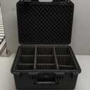 Sports Card Case, Trading Graded Card Storage Box with 9 Dividers for PSA MTG TCG Zion BCW Card Sleeve, Waterproof Protective Sports Cards Organizer Carrying Case for Magnetic Cards / Top Loaders (9 Adj-Zones/ Fits 5.75" High Cards)