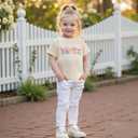 Back to School Clothes Girls Boys School Shirts Short Sleeve Letter Print 2T 3T 4T 5T 6T 7T Girls Boys Tops (Khaki, 4-5 Years) (Beige)