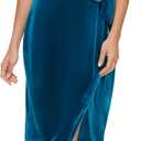 Kensie Womens Short Sleeve Tie Waist Midi Dress, size 14