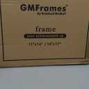 GMFrames 8.5x11 Wood Diploma Frame with Black Mat or Display 11x14 Certificates without Mat,Tempered Glass,Rustic Black Finish with Gold Trim