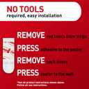 Command Poster Strips, 256 Strips Damage-Free Poster Hangers, No Tools Requried, Great for Home, Room, Wall, Office, and Dorm Decor, White Adhesive