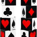 Zhanmai 4 Pcs Casino Party Decorations Las Vegas Game Night Party Supplies Large Poker Favor Goodie Boxes Bulk for Birthday Centerpieces 12 Inch