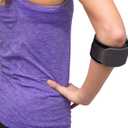 Aircast Pneumatic Armband: Tennis/Golfers Elbow Support Strap, Black (Gray)