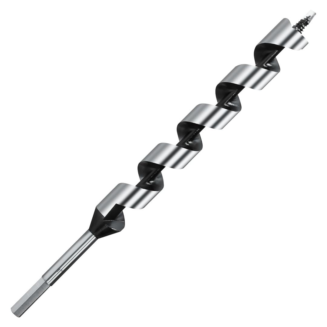1 Inch x 12 Inch Long Auger Drill Bit for Wood, Hex Shank Ship Auger Drill Bit for Soft and Hard Wood, Plastic, Drywall and Composite Materials
