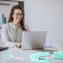 Green Office Supplies, Teal Desk Accessories Kit for Women Gift, Tape Dispenser, Stapler with Remover, Scissors, 1000 Staples, Tacks Clips, Ruler, Sticky Notes, Index Tabs(Mint Green)