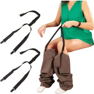 2 PCS Assistive Devices for Elderly, Disability Aids, Reacher Tool, Clip and Pull Dressing Aid - Metal Clip, Handicap Accessories for Daily Living, Dressing Stick for Elderly Adjustable 27-41 Inches