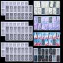 3 Sets Domino Mold for Resin Casting Silicone Domino Mold for Epoxy Resin 28 Cavities with Dots Epoxy Casting for DIY Craft